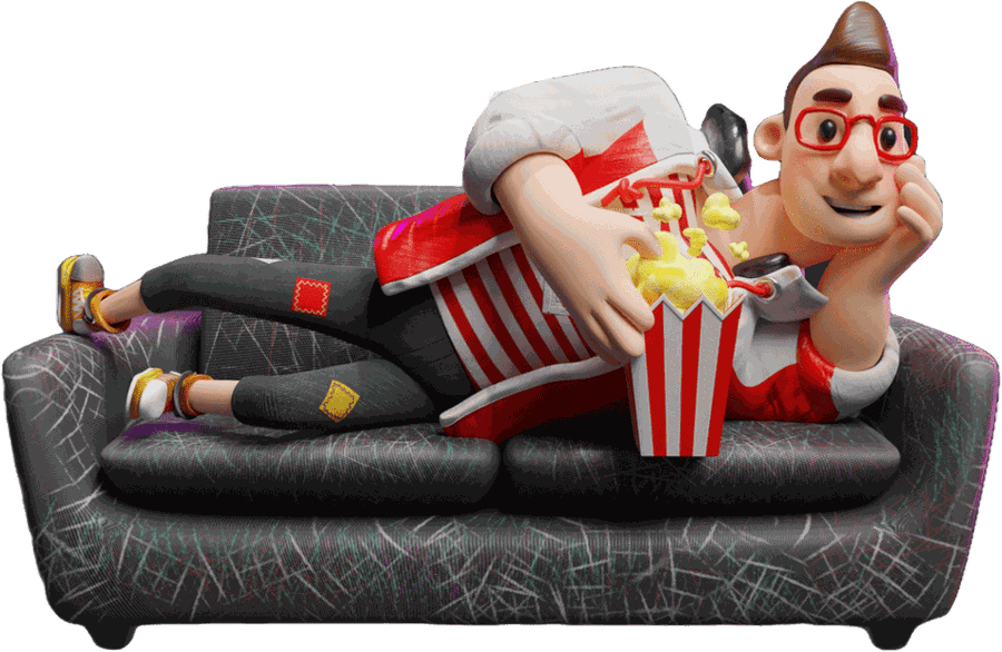 Relaxing on the sofa watching live TV in 4K with the best IPTV in USA